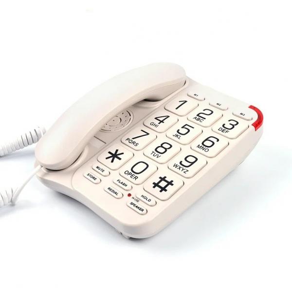 Quality PSTN Line Portable Corded Phone Black Corded Phones For Seniors for sale