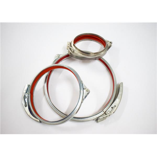 Quality 80mm - 600mm Stainless Steel Quick Release Tube Clamp With Rubber Lined for sale