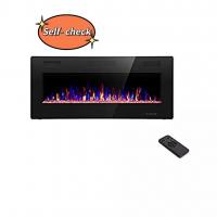 China Versatile Safe Electric Fireplace Heater 50 inch 9 Colors Flame Dimplex Mirror Heater factory