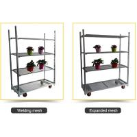 Quality Outdoor Flower Cart Electro Galvanized , Flower Display Trolley 2.0*1800 Mm Post for sale