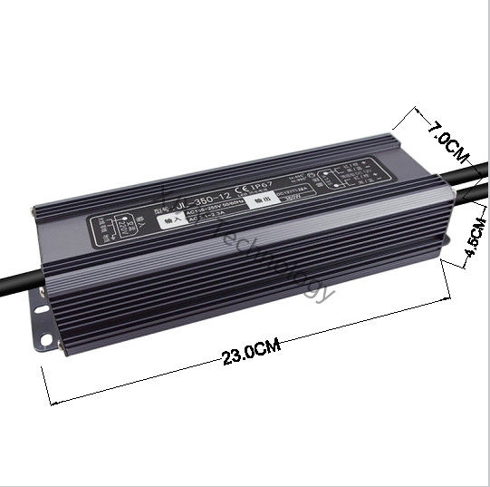 Quality 29A 350W 12V Waterproof LED Driver IP67 Light Strips Wall Light LED Transformer for sale