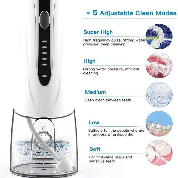 Quality Household Ultrasonic Water Pick , water jet teeth cleaner FDA Approved for sale