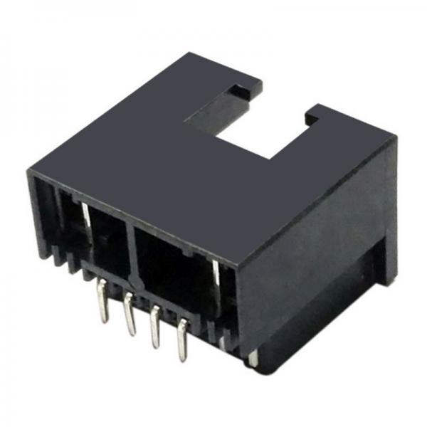Quality Rj45 8p8c Connector Pcb Jack Leds Apptional Sink Plate Type Rj45 8pin Connector for sale