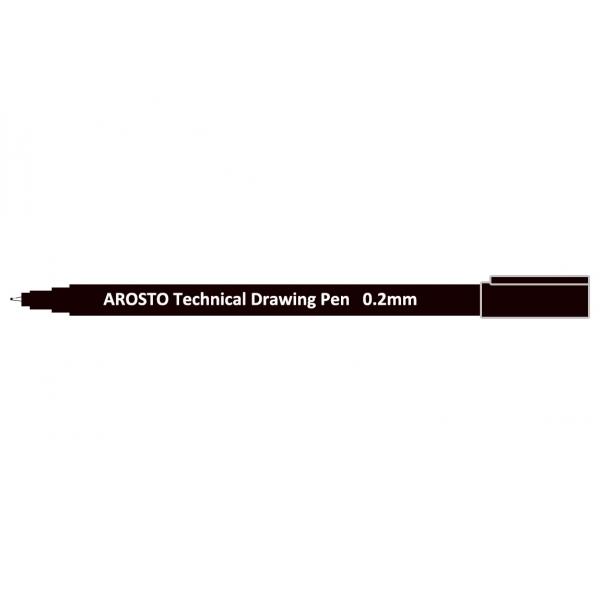 Quality Waterproof and Lightfast Technical Drawing Pens with Pigment Ink and Strong PP Barrel for sale