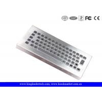 China Brushed Stainless Steel Industrial Desktop Keyboard , IP65 Metal Keyboard factory