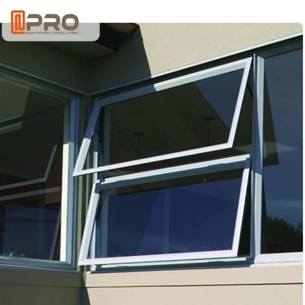 Quality Durable Top Hung Aluminium Windows With Double Tempered Glass Powder Coating for sale