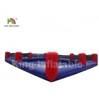 China 8 * 8 * 0.65m PVC Tarpaulin Blow Up Swimming Pool Red And Blue Color factory