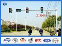 China 8 Sides 1 Arm Hot dip Galvanized street sign pole , AWS D 1.1 Welding Standard traffic sign posts factory