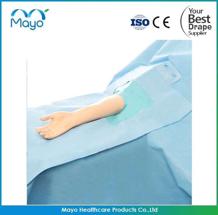 China PP SMS Disposable Surgical Drapes Hand Knee Universal Extremity Drape factory