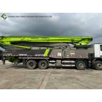 Quality In 2017 Zoomlion Green Remanufactured Used Concrete Boom Pump Truck 56M for sale