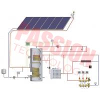 China Integrated Pressurized Flat Plate Collector Rooftop Hot Water Heater Full Copper Aluminum Sheet for sale