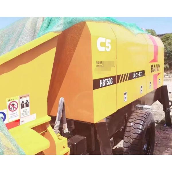 Quality 2018 Second Hand Concrete Pump Truck HBT50C 40m3/H 6051X2068X2215mm for sale