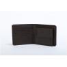 China Black Men PU Leather Wallet With Coin Pocket Two Layer Portable 12.5*8.5 Cm factory