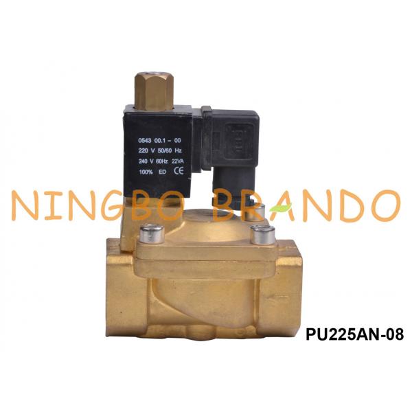 Quality 1'' Brass Solenoid Valve 2 Way Normally Open 24 110 220 Volt for sale