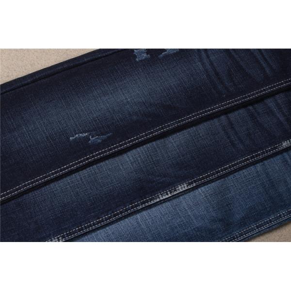 Quality 10.5 Oz TR Dark Blue Denim Fabric Crosshatch Fabric Material Denim Lycra Fabric for sale
