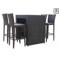 China Counter Height Patio Set Outdoor Restaurant Tables With Waterproof Patio Bar Chairs factory