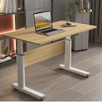 China Office Wooden Coffee Table with Partical Board Desktop and Manual Height Adjustment for sale