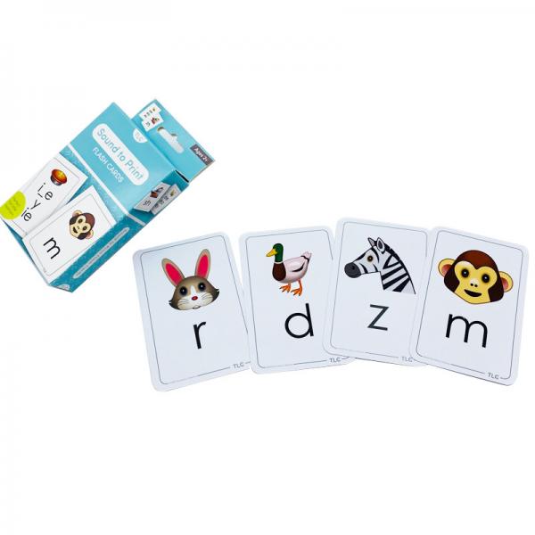 Quality 350 Gsm Artpaper Alphabet Learning Cards With Hanger for sale