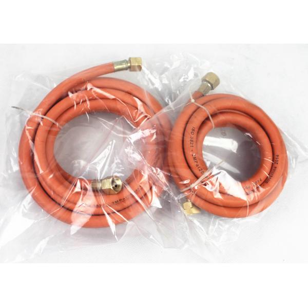 Quality Orange 3 / 8 " Gas Pipe , Lpg Hose Pipe WP 2 Mpa 300 Psi -30℃ ~ 90℃ for sale