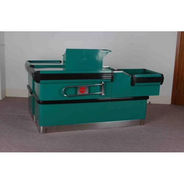 Quality Customizable Grocery Store Checkout Counters L Shaped ISO9001 Certification for sale
