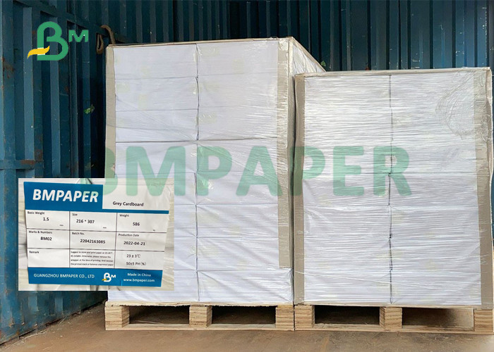 China 216 * 307mm Environmental Grey Board For Package Box High Stiffness factory