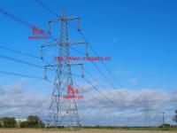China 500KV DC tangent tower with single earth wire,500kv lattice tower,power supply factory
