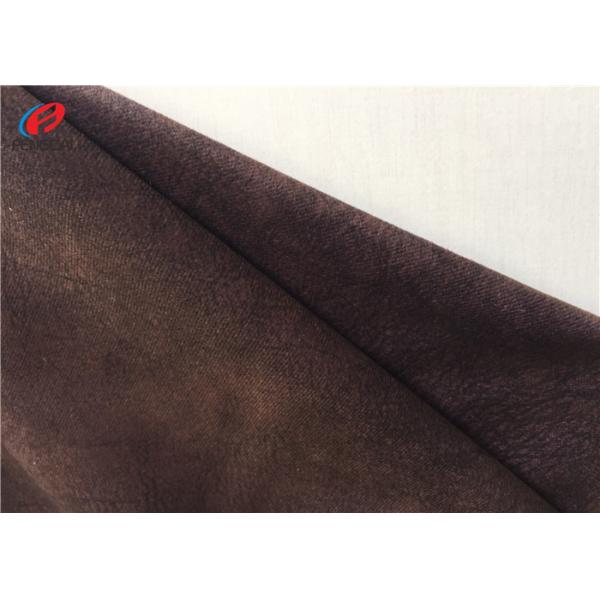 Quality 100 % Polyester Printed Velvet Upholstery Fabric Sofa Knitted Fabric , Eco - Friendly for sale