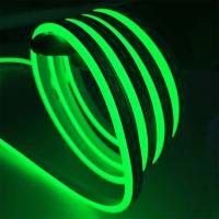 China Waterproof IP65 Green LED Neon Rope Light No Fragile 12V LED Flexible Tube Lights factory