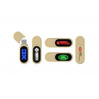 China LED Light Wooden USB Flash Drive Fast Speed When Usb Reading At Computer Will Shiny factory