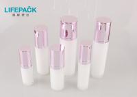 China Facial Serum Acrylic Lotion Bottles Multiple Capacity Hot Stamping Jar Finish factory