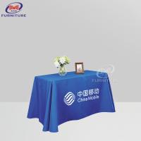 Quality Custom Pattern Polyester Banquet Tablecloths 6/8 Inch Smooth Soft Touch for sale