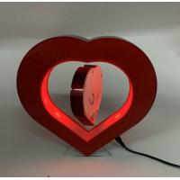 China heart shape led light magnetic levitation floating pop photo frame display racks wedding gift toys factory