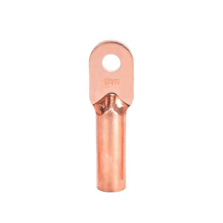 China DT Copper Cable Terminal Lug For Wire Termination Copper Pickling Lug Tube Cable Crimp Connectors factory