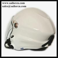 China Powered paraglider helmet PPG helmet white Paramotor helmet 820g+/-50g EN966 certificated factory