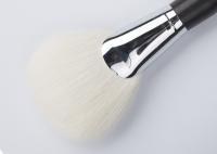 China Goat Hair Fan Luxury Makeup Brushes With Nature Ebony Handle / Brass Ferrule factory