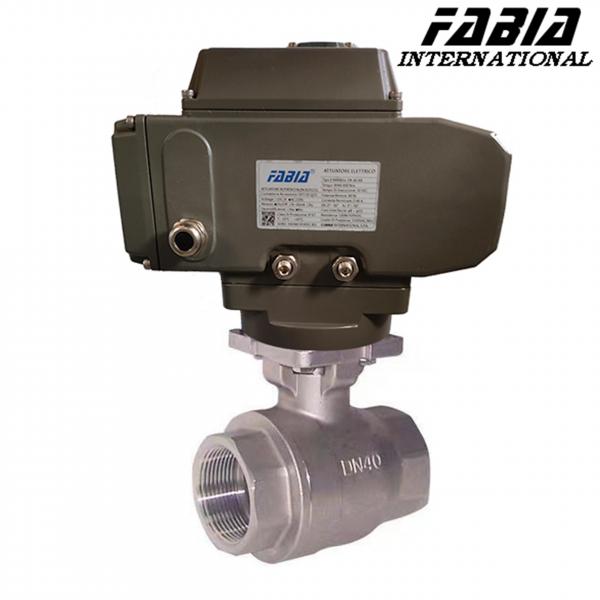 Quality FABIA Electric High Pressure Two-Piece Ball Valve With Internal Teeth for sale