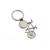 China Bicycle Metal Laser Engraved Keyrings Logo Bike Key Chain Souvenir Gift factory