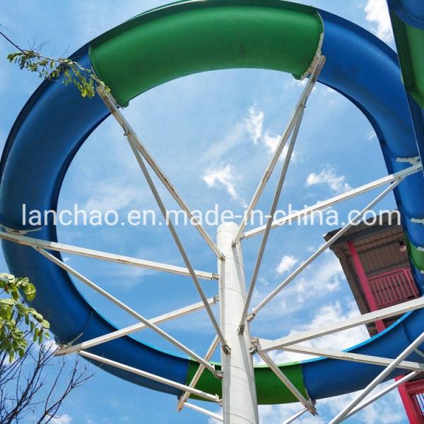 Quality Fiberglass Spiral Water Slide Screaming Fiberglass Screw ISO9001 for sale