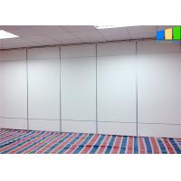 Quality White Melamine Movable Partition Walls Aluminum Frame Folding Panel Customized for sale