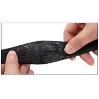 china 15mm Heat Resistant Wire Sleeve , Expandable Braided Sleeving Black For Cable