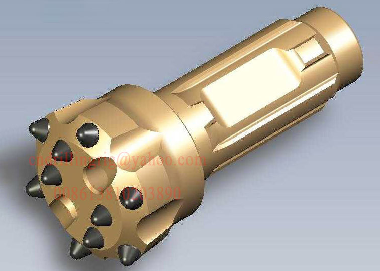 China CIR90 110mm Low Air Pressure Dth Hammer Button Bits / Dth Hammer Drill Bit factory