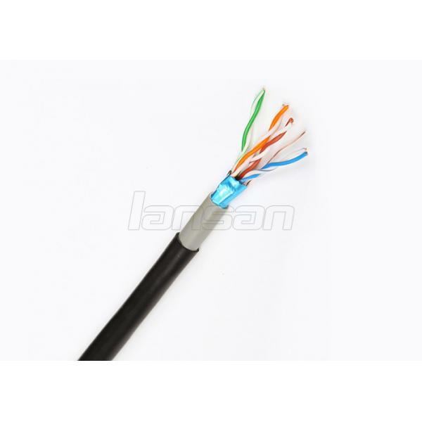 Quality Outdoor Bare Copper Network Cable , Cat5e FTP 4p Twisted Pair Cable 500m for sale