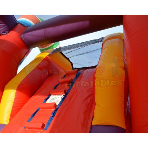 Quality Combo Sugar Shack Inflatable Bouncy Slide Digital Printing for sale