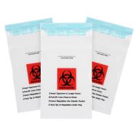 China Resealable Clear LDPE Medical Plastic Bag For Laboratory Biohazard for sale