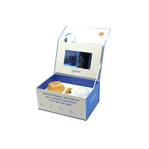 Quality LCD Display Gift Video Box , 4GB Video Presentation Box Magnetic Printed OEM for sale