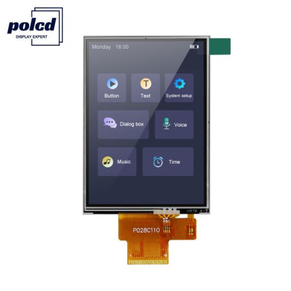 Quality Polcd 260 Nit 240x320 Lcd 2.8 Inch ST7789V Touch Panel Lcd 4 Wire SPI for sale