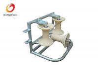 China Corner Ground Cable Reel Roller Assembly Three Roller For Laying Cable factory