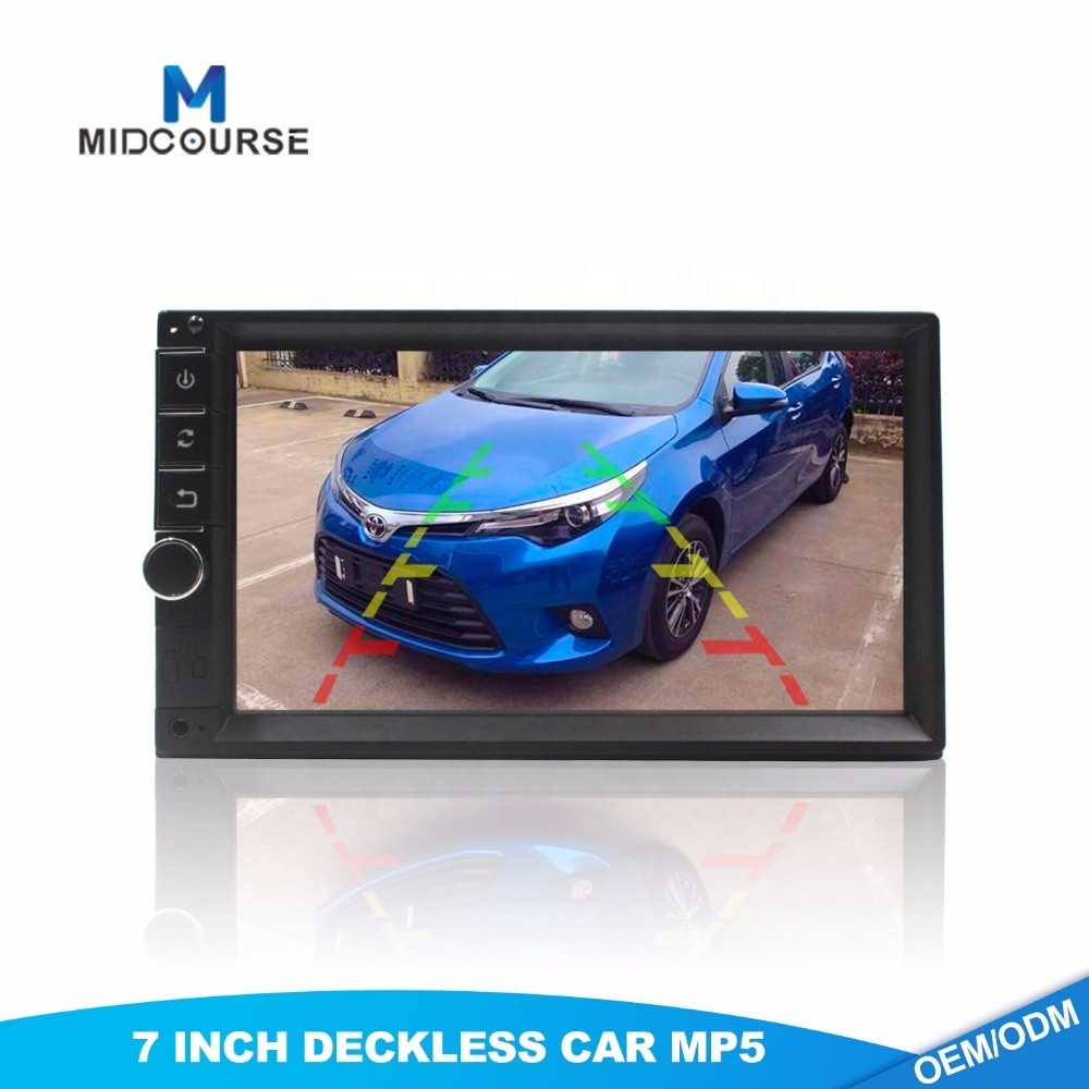 china Universal 7 inch touch screen 2 din car stereo monitor with MP5 SD USB Bluetooth