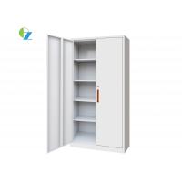 Quality White Modern Office Furniture Metal Office Cupboard KD Structure 2 Door for sale