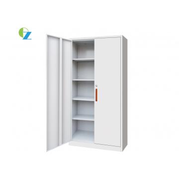 Quality White Modern Office Furniture Metal Office Cupboard KD Structure 2 Door for sale
